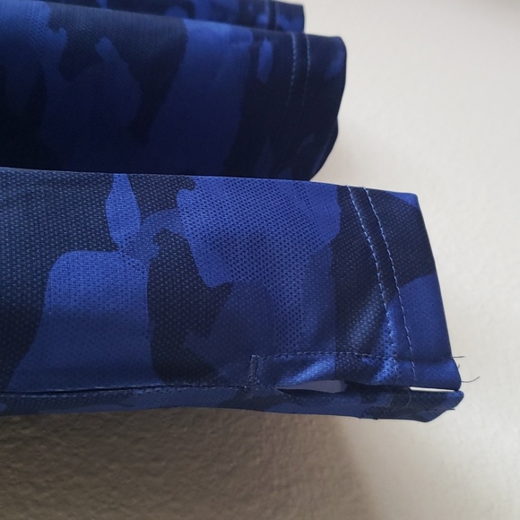 NWT Ben Hogan performance men's golf blue polo camouflage shirt size small - Picture 4 of 10